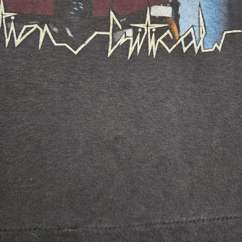 VTG Quiet Riot Condition Critical Muscle Tee Glow In The Dark Single Stitch - Picture 3 of 13